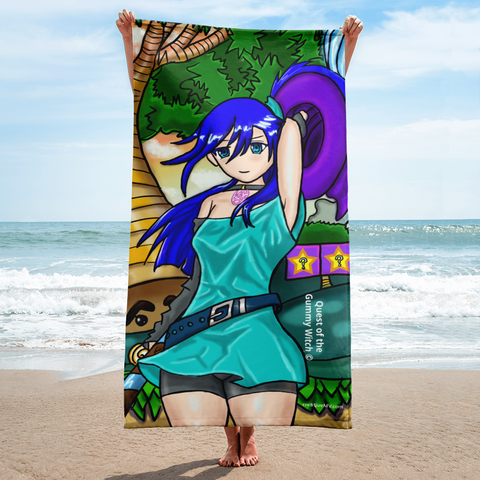 Quest Of The Gummy Witch: Giselle Pinup (Beach Towel)
