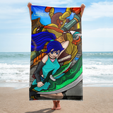 Quest Of The Gummy Witch: City Patrol (Beach Towel)